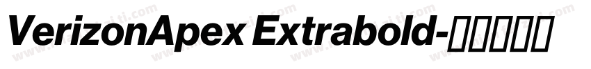 VerizonApex Extrabold字体转换
